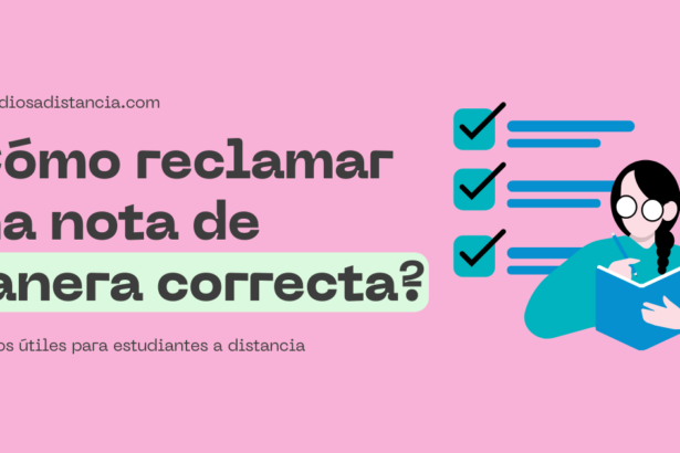 cómo reclamar una nota si estudias a distancia