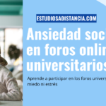 ansiedad social en foros universitarios