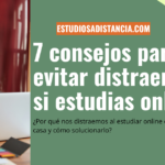 consejos para evitar distracciones en casa mientras estudias online
